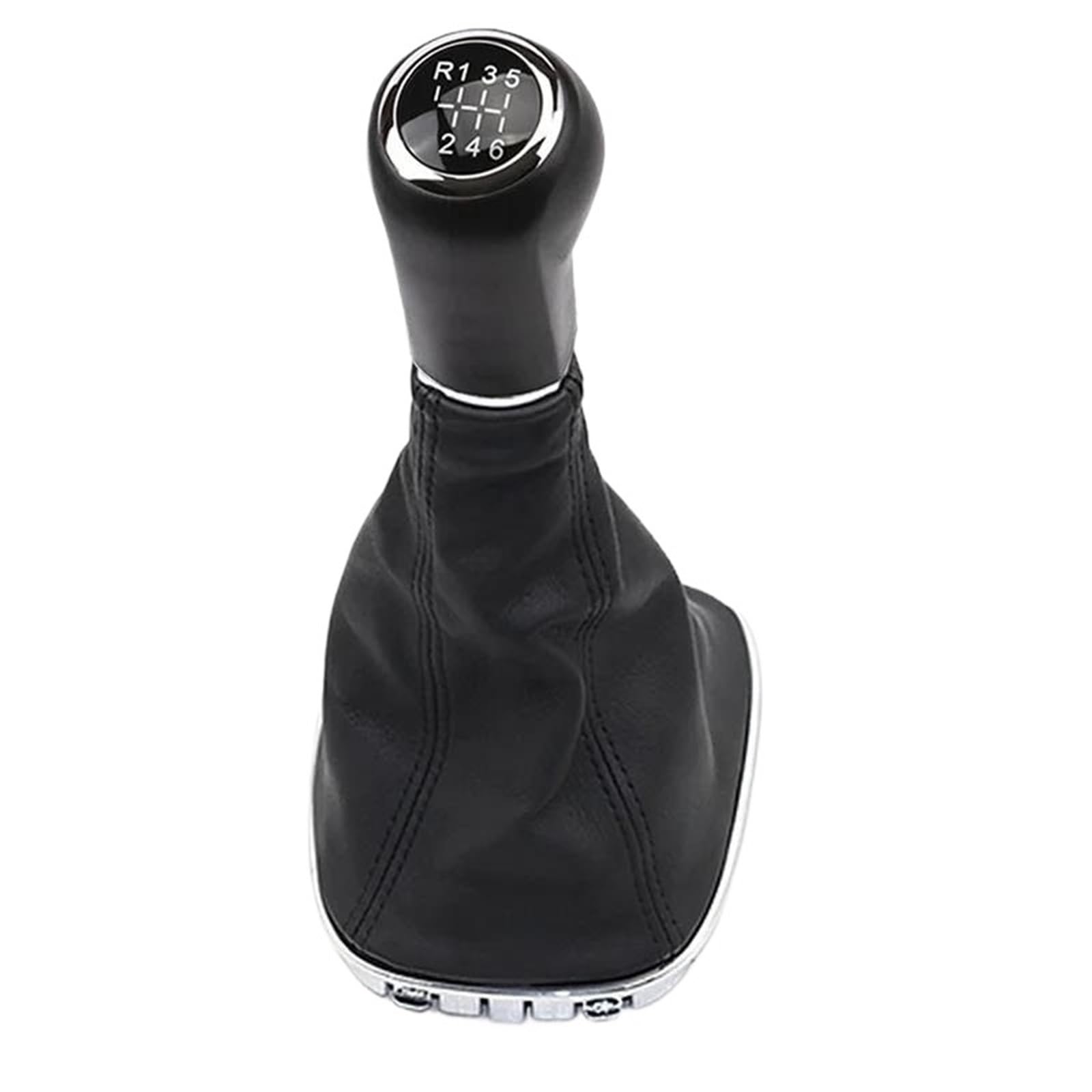 XZCVTYW 5/6 Speed Car Gear Shift Knob with Gaitor Boot Manual Transmission for Opel/Vauxhall for Corsa D S07 E X15 Hatchback Van Car Gear Shift Knob(Black-B)