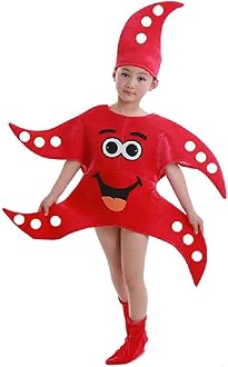 Quenny children's marine animal costume,seahorse octopus starfish crab Halloween dance costume.