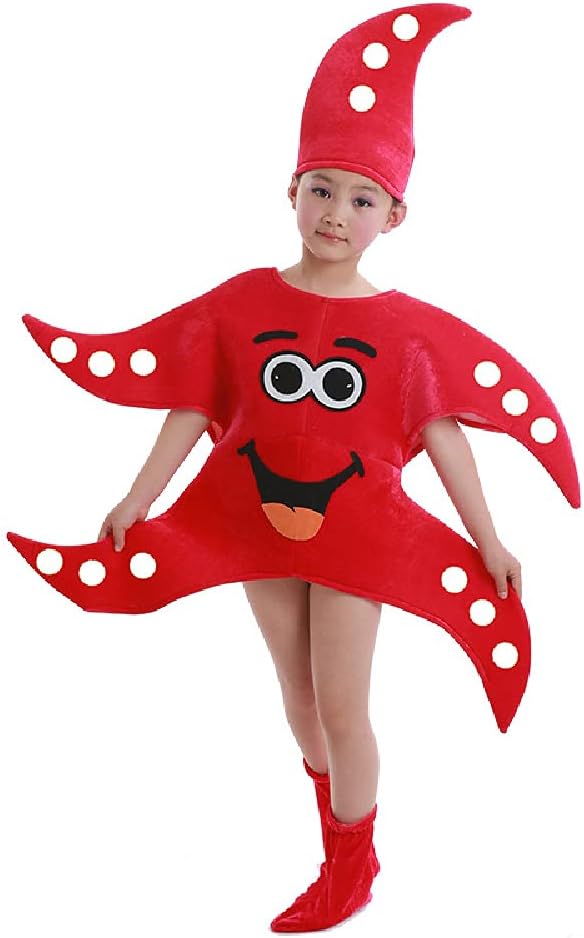 Quenny children's marine animal costume,seahorse octopus starfish crab Halloween dance costume.