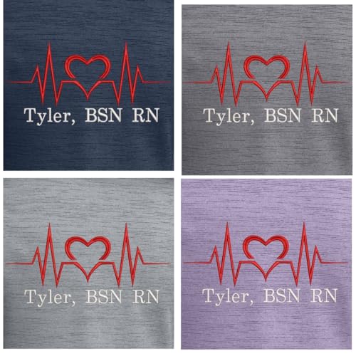 Custom Embroidered Women's Digi Stripe Fleece Full Zip Jacket for Nurses, Medical Workers2