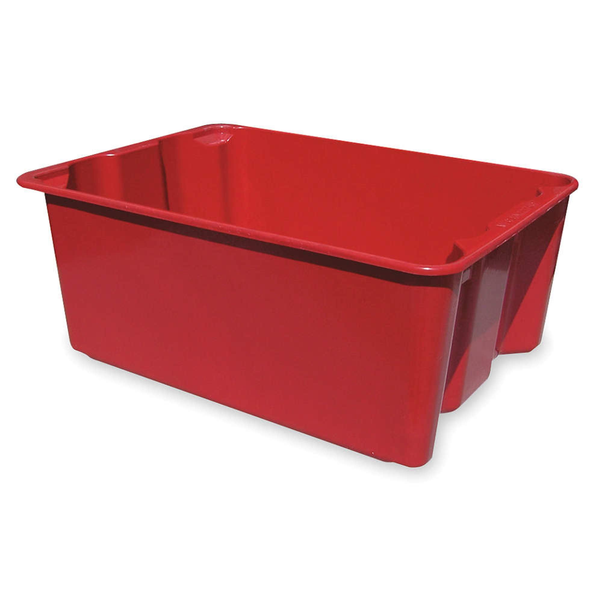 Stacking & Nesting Container, HD, Red