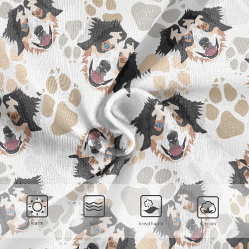 Girls' Underwear Australian Shepherd Dog Cotton Stretch Comfort Toddler Panties3