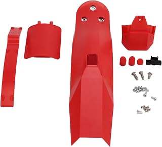 Bnineteenteam PRO2 scooter rear fender, with mobile lamp socket design, mudguard bracket scooter replacement accessory for PRO2(red)