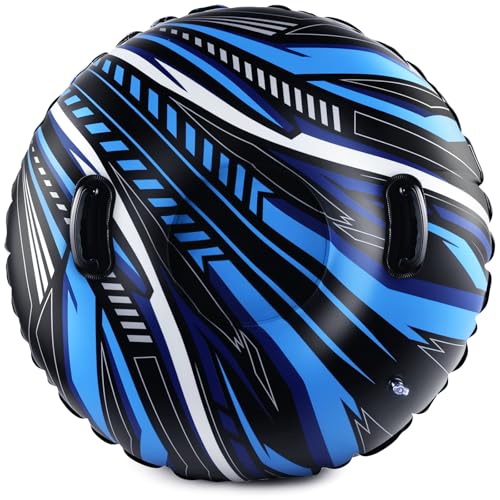 Aufblasbare Schlitten Snow Tube Schlitten mit Griffen,...