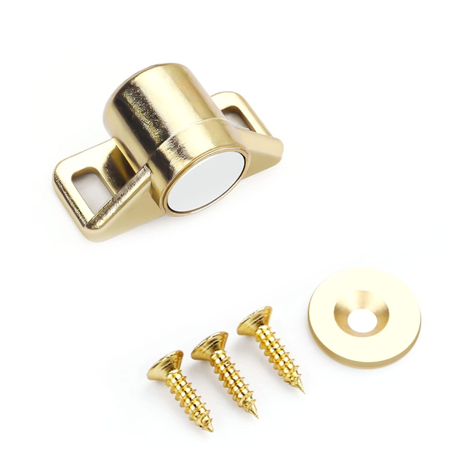 Fentency Gold Zinc Alloy Cabinet Catch Magnet Door Stop Hidden Door For Closet Cupboard Furniture Hardware Cabinet Catch Brass