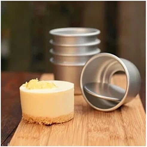 Flunyina Perfect Performance Aluminium Mini Round Chiffon Cake Pan, Set of 5