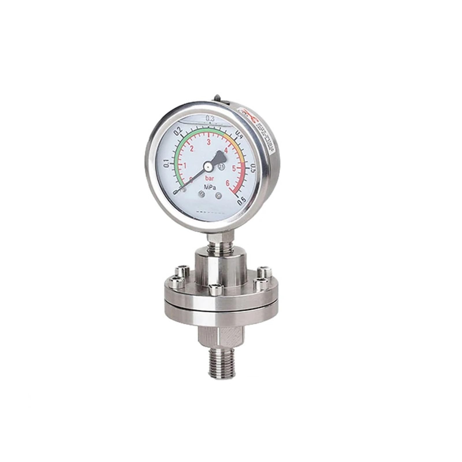 El manómetro de diafragma sellado con 0~40Mpa | Pressure Range 60mm Diameter