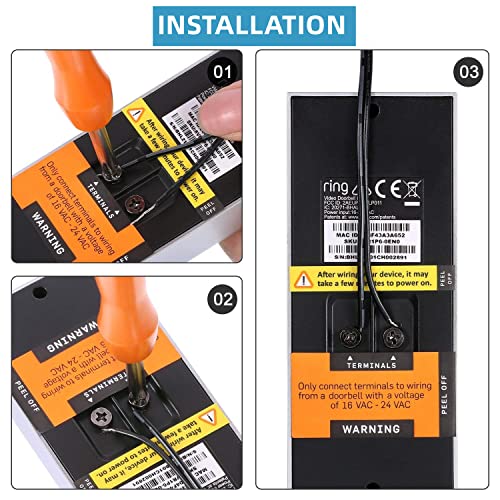 Jedeleos Doorbell Transformer, 24V Transformer For Blink Doorbell, Power Adapter For Google Nest, Eufy, Wyze, Arlo Video Doorbell, 315" Long Cable 24 Volt 500Ma Transformer (Black) #TOP4