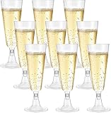 ✦【Qualità premium】I flute da champagne trasparenti in plastica sono realizzati al 100% in plastica alimentare, sono privi di BPA e non contengono sostanze tossiche o nocive.