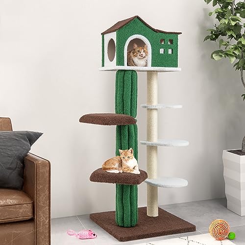 Árbol para gatos interior 7 niveles 61 pulgadas miniatura 2