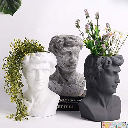 Gypse ciment fleur ornement pour remplacer vos vases classiques cassables - 3