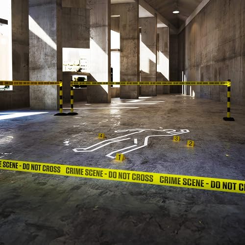 Cena do crime, não cruze fita 7,6 cm x 305 m, fita de segurança contra perigos, fita de construção p