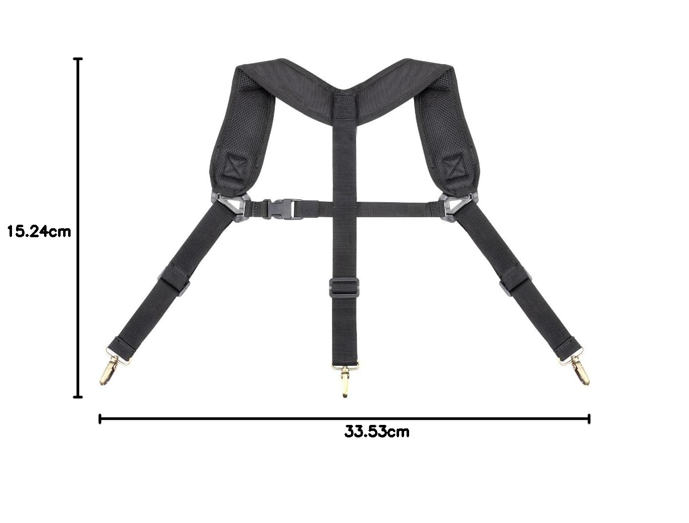 CLC Custom Leathercraft 1608 Ceinture à outils confortable pour électricien, 28 poches, noir