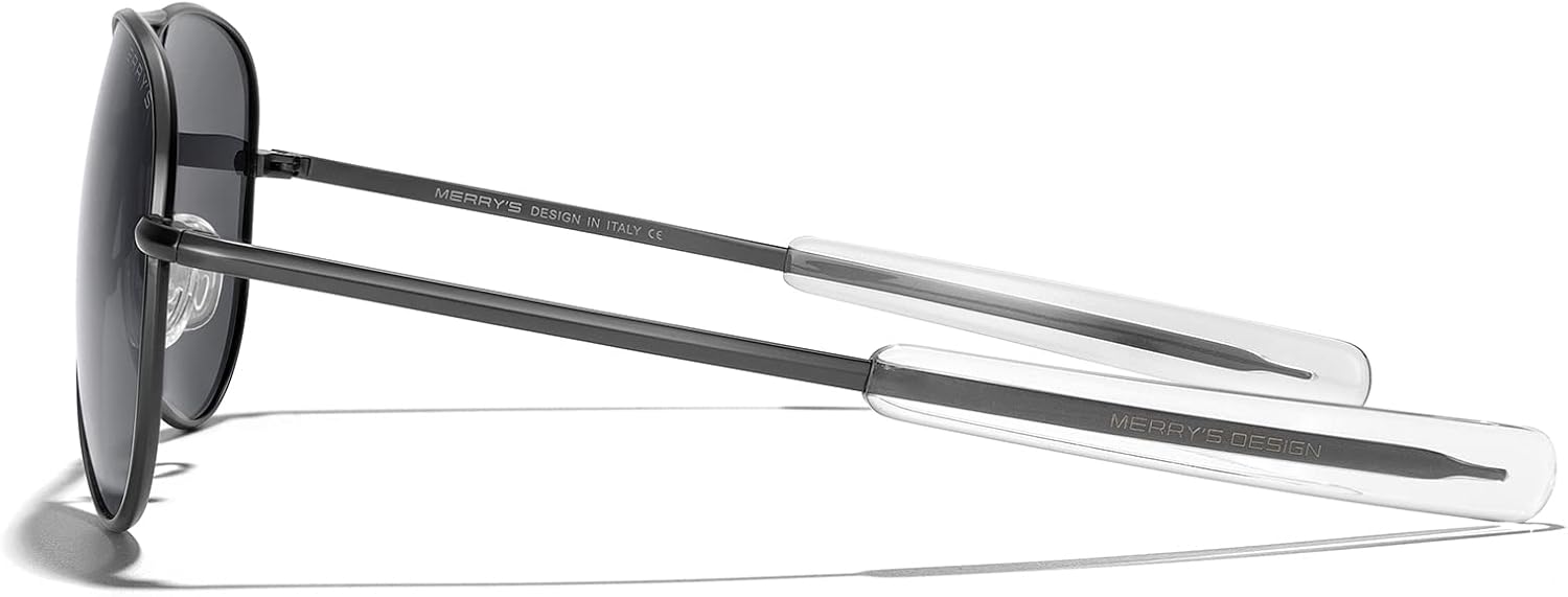 MERRY'S Classic Aviator Military Polarized Sunglasses for Men or Women S8562 - Image 4