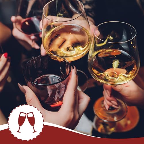 Verre à vin rouge et blanc résistant pour service de table élégant - 8