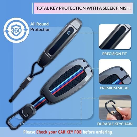 Image of NEODRIFT 'KeyShield' Car Key Cover for Hyundai Tucson (Shape 3, 04 Buttons)