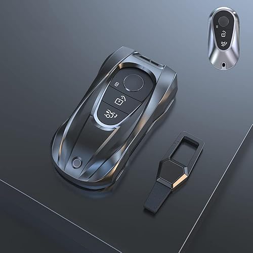 Miniatura 3 de Funda de metal estilo Supercar para llave remota sin llave para Mercedes Benz Clase S Clase G Clase E 2020-2022