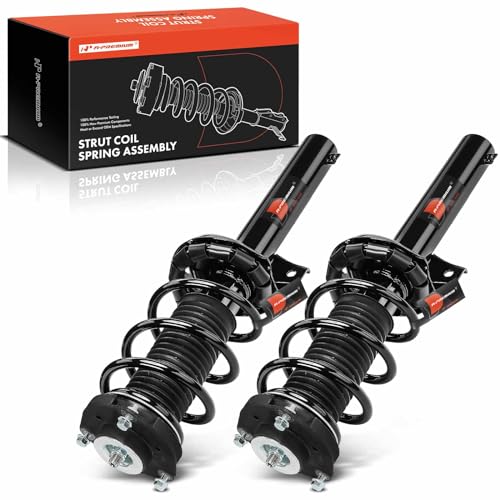 A-Premium Front Pair (2) Complete Strut and Coil Spring Assembly Compatible with Audi Q3 2015-2018, Q3 Quattro 2015-2018, Driver and Passenger Side, Replace# 18-920695