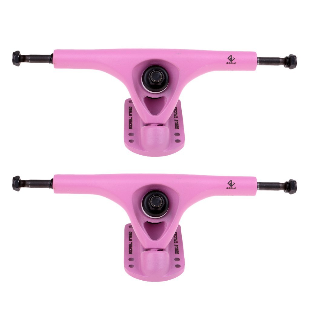 Unbekannt 184mm Ultra-light Durable Aluminum Alloy Longboard Trucks Set of 2 AOD (pink)