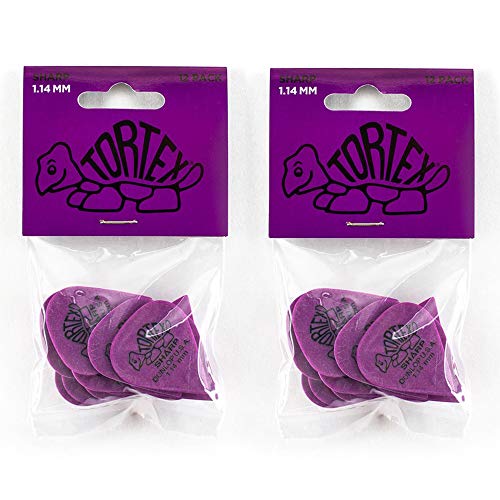 Dunlop Tortex Sharp 1.14mm 24 Pack Bundle