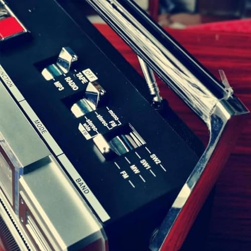 Boombox portatile - Lettore CD, cassette e radio stereo Bluetooth con ingresso SD/USB e registratore a nastro, per riunioni di famiglia e viaggi