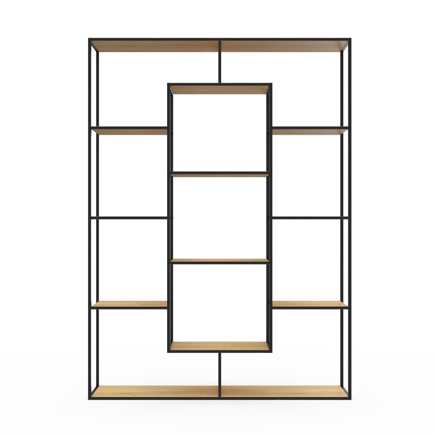 IDMarket - Estantería DETROIT con 11 compartimentos de diseño industrial H.143 cm