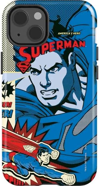 Skinit Impact Phone Case Compatible with iPhone 13 - Officially Licensed DC Comics Superman Classic Art Pose Design
