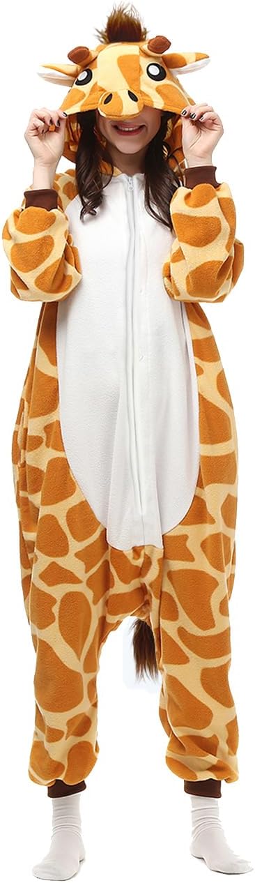 LABULA Unisex Adult Onesie Animal Pajamas Halloween Cosplay Sleepwear