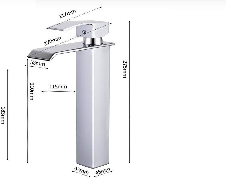 Black Friday - 80% OFF Bathroom Bowl Vessel Sink Faucet - Single Handle - One Hole - Deck Mount Tall Body in Brushed Chrome Finish Black Friday - 80% OFF Bathroom Bowl Vessel Sink Faucet - Single Handle - One Hole - Deck Mount Tall Body in Brushed Chrome Finish