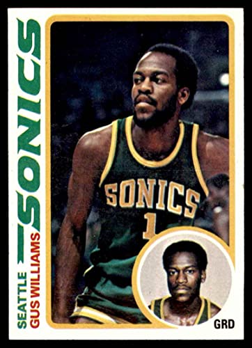 1978 Topps #39 Gus Williams Seattle Supersonics (Basketball Card) EX Supersonics Southern California
