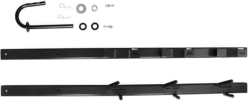 Miniatura 4 de NIXFACE Estante de recortadora de remolque de paisaje abierto de 3 lugares con cerraduras Nuevo