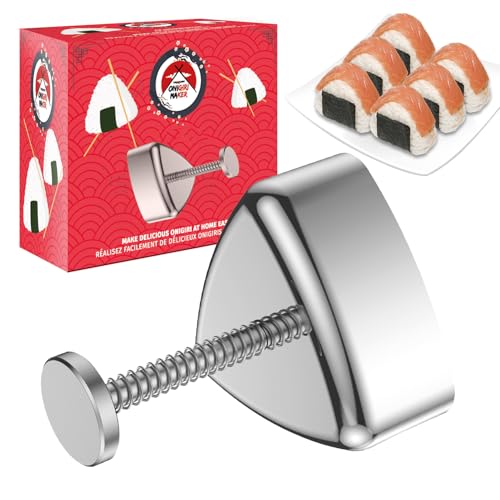 Takonashi® Onigiri Form aus Edelstahl - Perfekte Onigiri Sushis Kreieren - Antihaft-Edelstahlform - Klebt Nicht - Einfach zu Verwenden Japanisches Küchenzubehör - OriginalCorner®