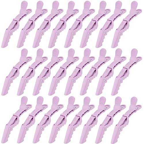 Ondder 24 Pack Alligator Hair Clips for Women and Girls - Styling, Sectioning, and Cutting Hair - Light Purple