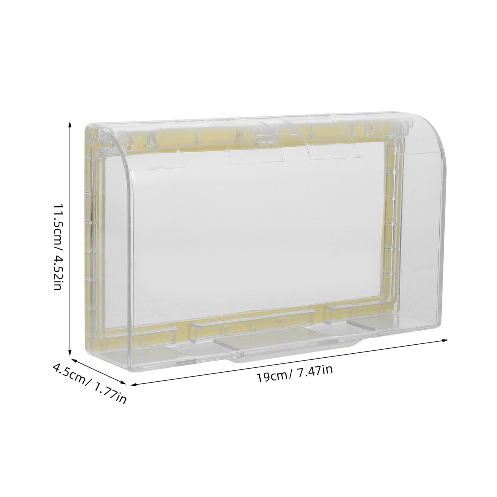 Ciieeo Weatherproof Exterior Outlet Box Cover Adhesive Installation Transparent Design for Outdoor Use Strong Material Protection for Electrical Outlets and Appliances