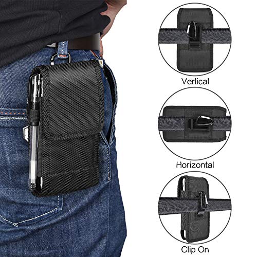 Nylon Pouch Phone Holster For Iphone 13 Mini /Se2, Kiwitatá Rugged Vertical Belt Clip Holster Case Pouch Holder For Iphone 8 7 6S 6 Iphone 12 Mini Se(2022) #TOP6