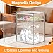 LEARNIBEE Baby Bottle Organizer,Adjustable Height Bottle Storage Organizer Baby for Bottles, Pacifiers, Pump Parts, Clear Organizer for Countertop, Cabinet,Vanity, Bathroom