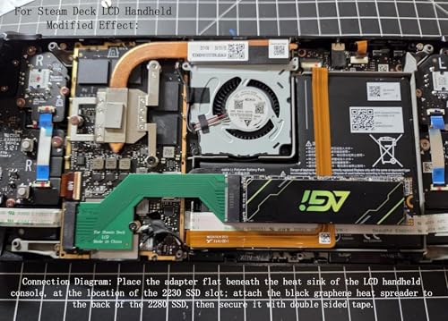 Modificación 2280 de repuesto 2230 SSD tarjeta de expansión Steam Deck LCD 6