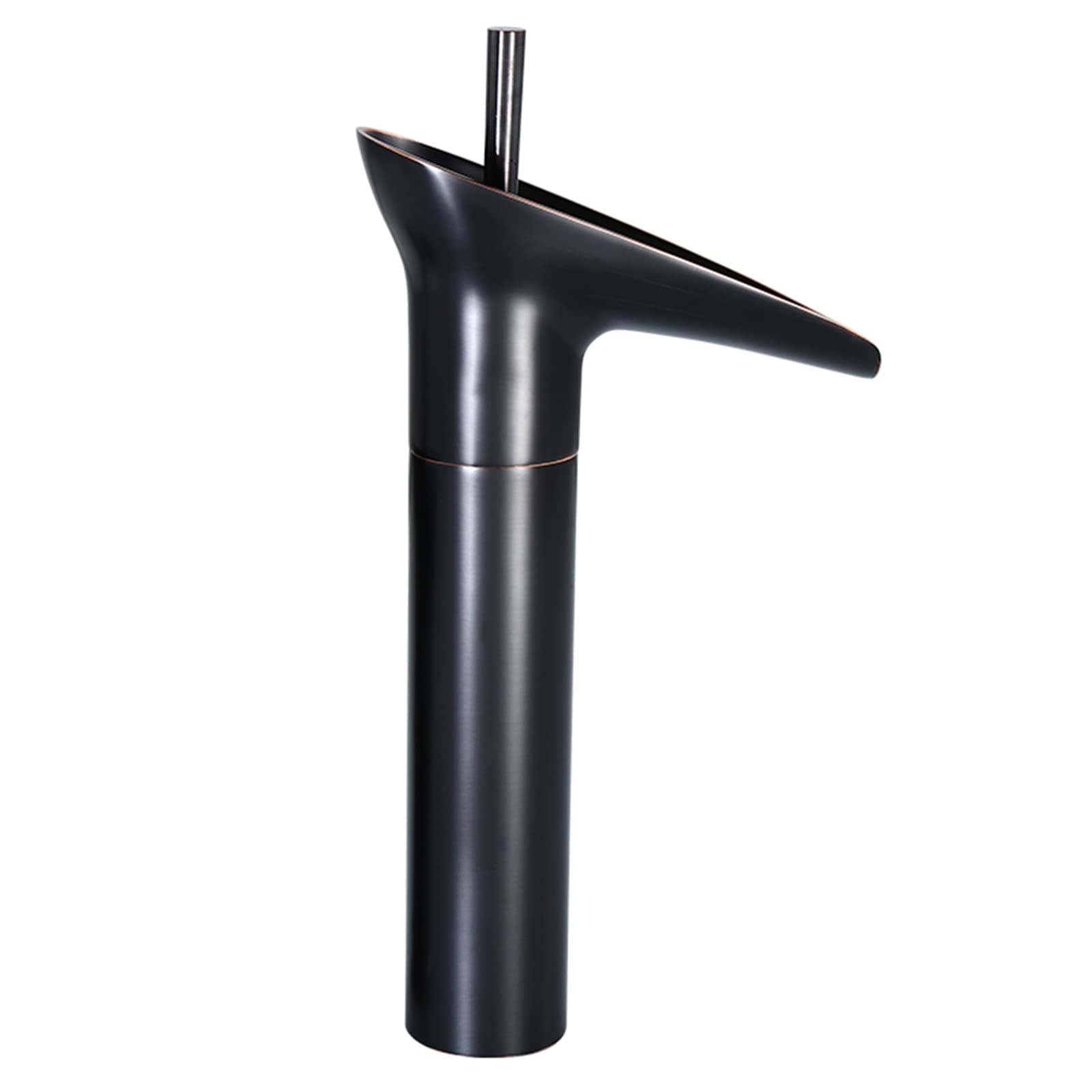 Robinet cascade en laiton antique noir pour vasque rétro de salle de bain