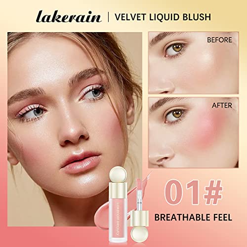 Liquid Blush,Soft Cream Face Blush,Natural Matte Finish Looking, Dewy Cheek Tint, Moisturizing Lightweight Blendable Feel（1#） #TOP3