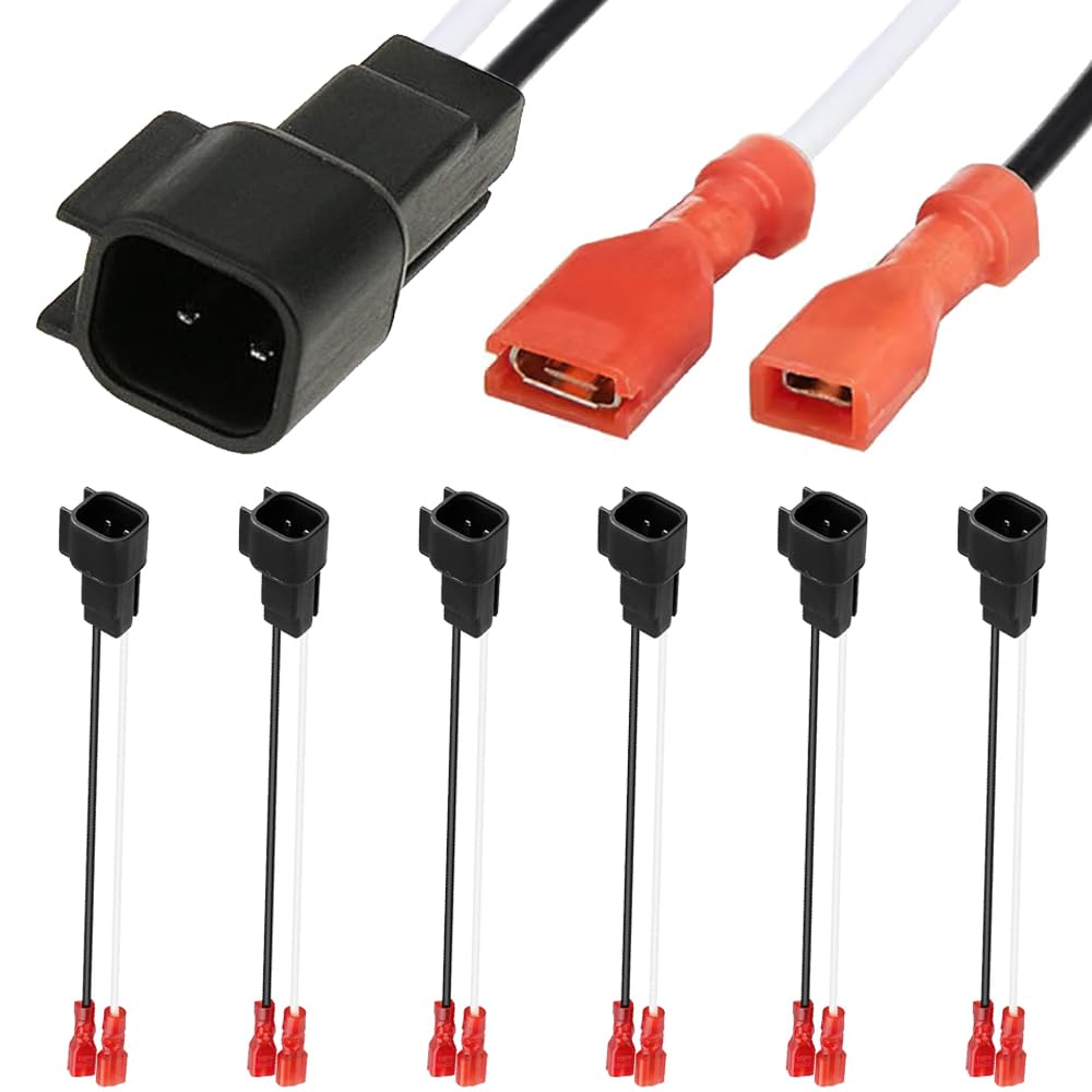 72-5600 sostituzione del cablaggio degli altoparlanti per Ford, cavo di cablaggio del cablaggio degli altoparlanti dell'autoradio con spina del connettore dell'adattatore(6Pcs)