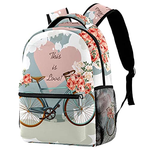 Sac à dos cerisier japonais multicolore pour cours universitaires et weekends
