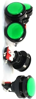 SPST interruptores verdes cabeza máquina de juego momentáneo botón Arcade Micro interruptor interruptor 5 uds MZXGIDTA