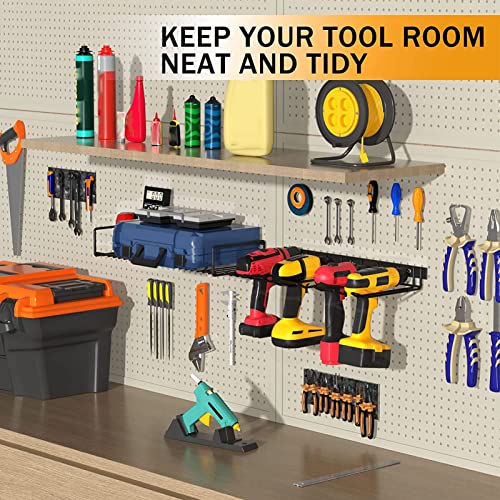 Power Tool Organizer,Space Saving Heavy Duty Power Tool Storage Rack Alloy Steel for Garage - Image 2