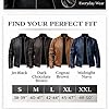 AZMIQ Men's Classic Black Leather Jacket - Genuine Lambskin Slim Fit Café Racer - Premium Moto Outerwear (Black) (Black, L) #2