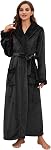 HEARTNICE Robe de polaire pour femmes, peignoir en peluche souple pour femmes