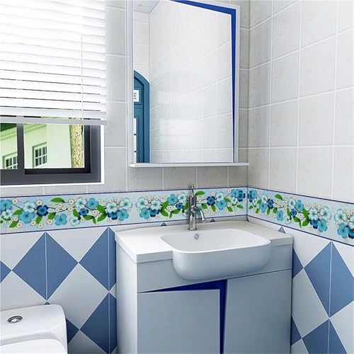 Papel tapiz autoadhesivo Color04 lavable y resistente para zócalos 4