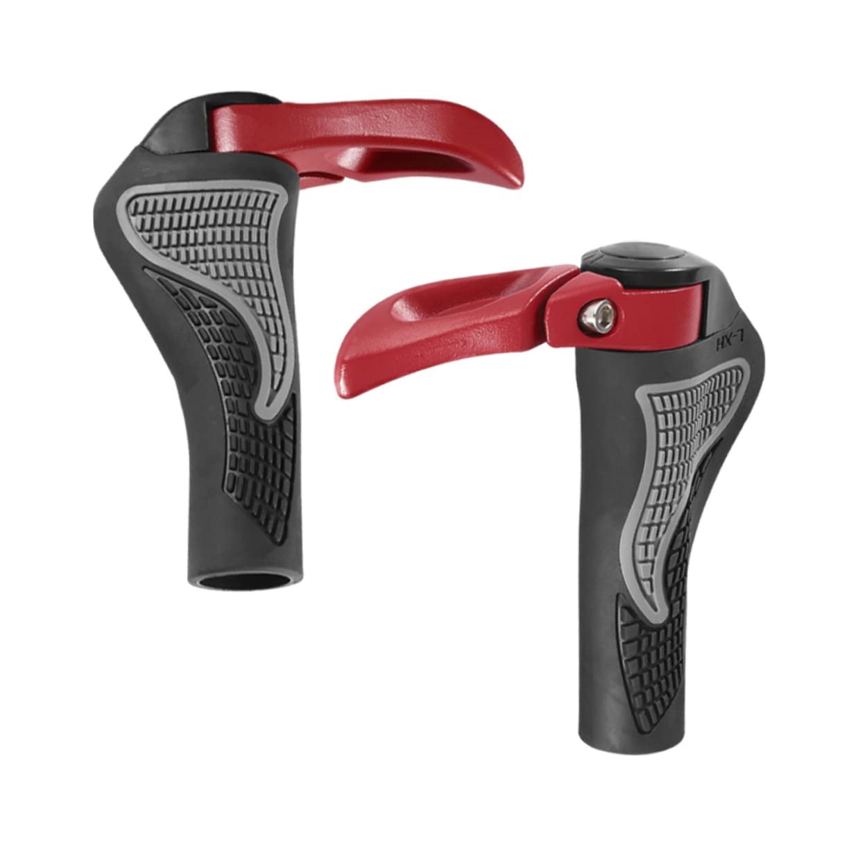 BESTonZON Couvercle de Guidon en Alliage en Aluminium pour poignées de vélo VTT Montagne Monter poignées antidérapantes Couvre-guidons poignées de Guidon Caoutchouc Rouge