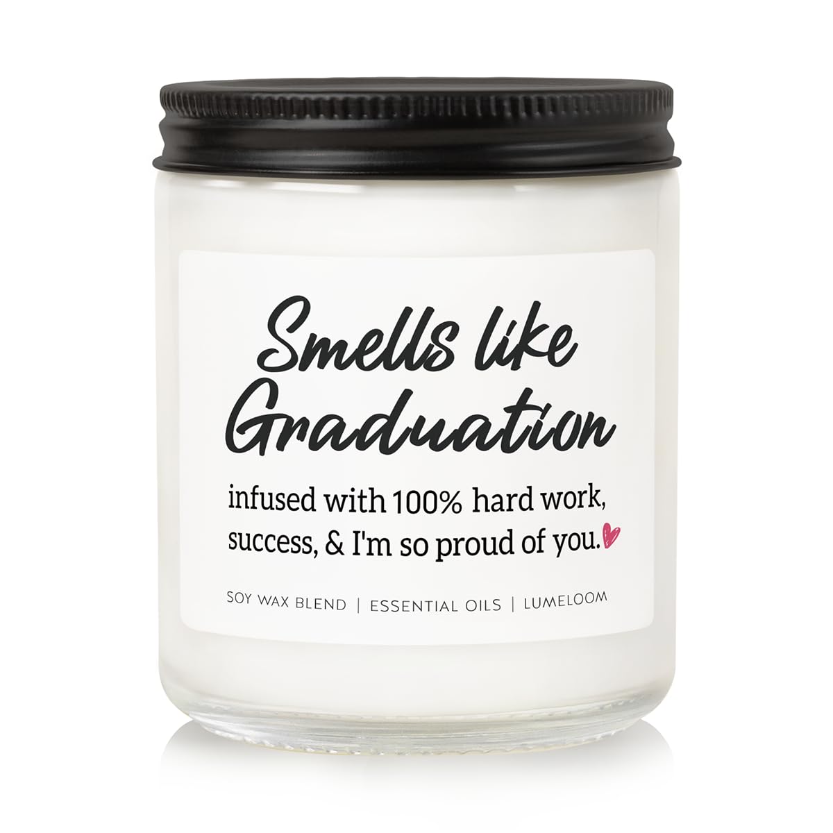 LUMELOOM Graduation Gifts for Her, Him, 9oz Aromatherapy Lavender Scented Soy Wax Candle, 2026 College, Master Degree, PhD, High School, Nurse Graduation Gifts, Funny Grad Candle for Women, Men
