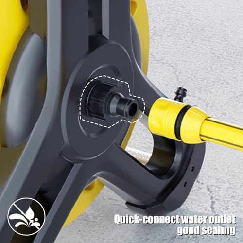 Garden Hose Reel, Hose Storage Holder Organizer with Handle, for Home, Watering, Patios, Lawns, Gardens, Gardening Tools - Image 4