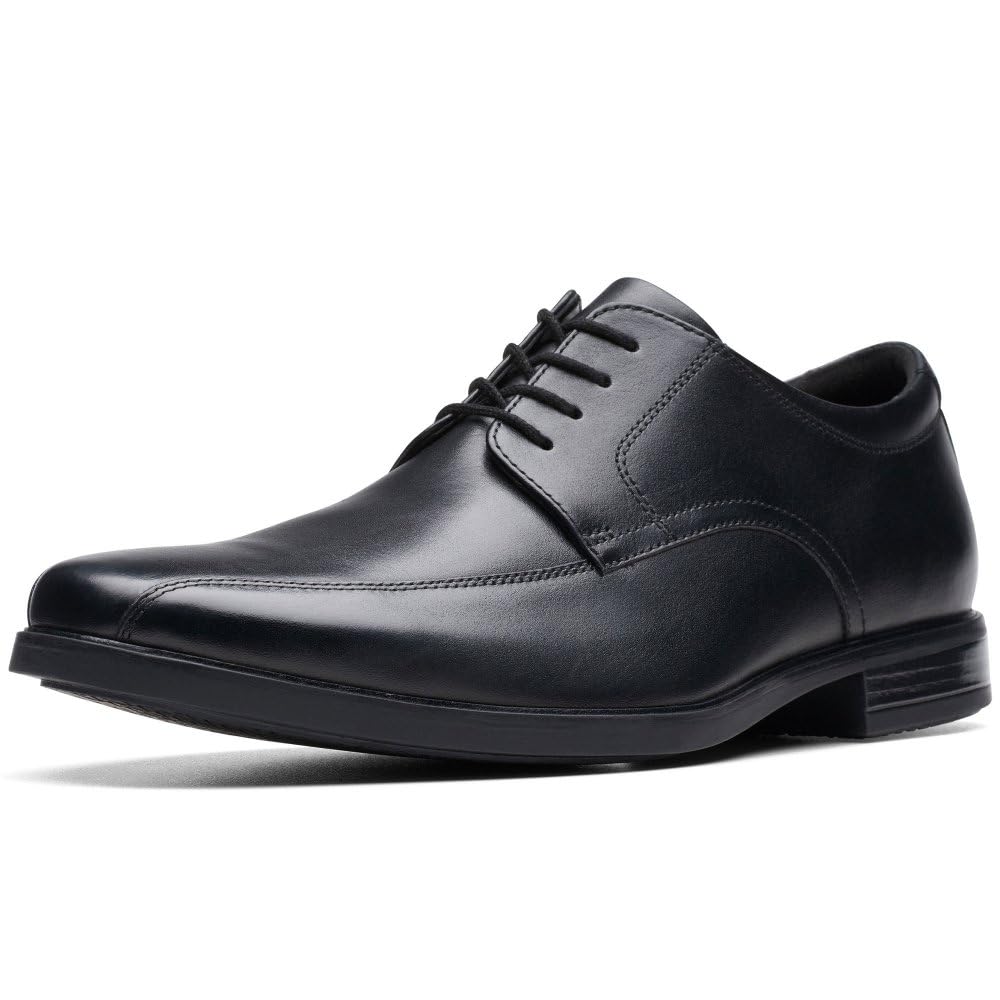 Clarks Howard Over Mens Black Leather, 9.5